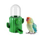 Viiwxx Automatic Bird Cage Water Dispenser - Cactus No-Spill Feeder For Parakeet Cockatiel Budgie & Small Birds