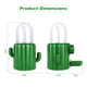 Viiwxx Automatic Bird Cage Water Dispenser - Cactus No-Spill Feeder For Parakeet Cockatiel Budgie & Small Birds
