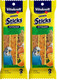 Vitakraft Crunch Sticks Parakeet Treat - Honey Egg And Apple- Pet Bird Treat Toy - Variety Pack 2.5 Oz