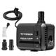 Vivosun 130Gph Submersible Pump(500L/H 6W) Ultra Quiet Water Pump With 2.6Ft High Lift Fountain Water Pump With 5Ft Power Cord 2 Nozzles For Fish Tank Pond Aquarium Statuary Hydroponics