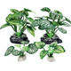 Vtapliea 5Pack Tall Aquarium Plants - Reptile Habitat Plants Realistic Silk Fake Betta Fish Tank Decor For Terrarium Aquascaping