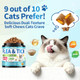 Wagmee Natural Cat Flea Treatment Chewables 500 Crunchy & Creamy Tasty Chews Flea And Tick Prevention For Cats With Skin & Coat Support Oral Flea & Tick Supplement & Allergy Relief For Cats Chicken