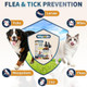 Wagmee Flea And Tick Prevention For Cats And Dogs Natural Flea & Tick Supplement With Probiotics Multivitamin Flea Herbal Drops Supports Healthy Skin Coat & Digestion - All Breeds And Ages - Chicken