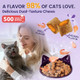 Wagmee Cat Allergy Relief For Cats With Probiotics & Fish Oil - 500 Crunchy & Creamy Chews For Itchy Skin Seasonal Allergies Immune Skin & Coat Support - With Omega 3 For All Breeds & Ages - Krill Flavor