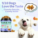Wagmee Flea And Tick Prevention For Dogs Chewables 500 Crunchy & Creamy Tasty Chews Natural Dog Flea And Tick Treatment Chewable Oral Flea Chews Supplement For Dogs Puppies All Breeds & Ages Chicken