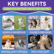 Weallin Allergy Relief For Cats - 500 Crunchy & Krill Core Allergy Treats With Multivitamin Omega-3 Probiotic For Cats Immunity Supports Seasonal Itching Licking & Scratching For All Breeds Chicken Flavor