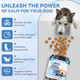 Weallin 200 Pcs Hemp Calming Chews For Dogs 200 Advanced Calming Treats For Dogs With Hemp Oil Melatonin Chamomile For Anxiety Relief Separation Stress Relief - Chicken Flavor