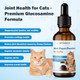 Womrich Joint Supplement For Cats - Glucosamine & Chondroitin Drops - Arthritis Relief For Senior Cats - Hip & Joint Care For Indoor Cat - Cat Supplements & Vitamins - 59Ml