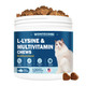 Wontechmi L-Lysine Supplement For Cats Cat Vitamins For Sneezing Runny Nose Cold Immune Support Eye Function And Respiratory Health Natural Lysine Cat Treats (120 Chews Tuna)