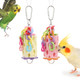 Wontee Bird Chewing Toys Bird Beak Grinding Stone Parakeet Treats For Budgies Cockatiels Conures Quaker Senegal Parrot (Medium: 9.8")