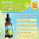Woyamay Flea Defense + Probiotic Support Drops Natural Flea And Tick Prevention For Dogs And Cats Cat & Dog Flea Treatment & Probiotics Drop Dual-Function Flea Prevention Drops Chicken Flavor