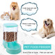 Wybg 2 Pack Automatic Cat Feeder And Water Dispenser Self Feeding Replenish Eating Bowl Storage Container For Cats Small Dogs Pets Gravity Feeder And Waterer Set Dog Cat Pet Food Bowl 3.5 L