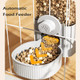 Yaqizeng Hanging Automatic Bunny Food Water Dispenser Gravity Rabbit Cage Feeder And Water Dispenser Ferret Cages Accessories Cage Cat Food Bowl For Chinchilla Guinea Pig Hedgehog (Blue)