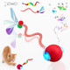Yaruiguang D Cat Ball Toy - Speedy Tail 2.0 Cat Toy Interactive Cat Toy Ball Stimulating Toys And Juguetes Para Gatos Cat Toys For Bored Indoor (Red)