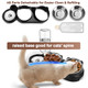 Yecercan Cat Food And Water Bowl Set Stainless Steel Raised Cat Bowls With Automatic Water Bottle & Waterproof Mat For Cats/Puppies 3 In 1 Pet Feeding Station For Wet/Dry Food Black