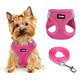 Yimeis Dog Harness For Small Dogs And Leash Set Honeycomb Grid Reflective Lightweight Harness & Anti-Twist Pet Lead (Multi Color Size: Xs-S-M) (S Black)