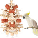Yixund Bird Toys Parrot Toys For Large BirdsNatural Corn Cob And Loofah Slices Bird Chew Toys For African Grey Parrots Macaws Cockatoos Parrot And Other Small And Medium-Sized Parrot (Colorful)