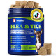 Yoyobay Flea & Tick Prevention For Dogs Chewables Natural Dog Flea And Tick Control Treatment Oral Flea Pills Dogs Supplement Natural Shield 5-In-1 Protection Beef & Carrot Flavor 180 Soft Chews