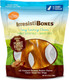 Canine Naturals IrresistiBONES Long Lasting Peanut Butter Chew - Made with Real Peanut Butter - All Natural and Easily Digestible - 3 Pack