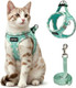Zelvian Cat Harness And Leash Set For Walking Escape Proof Adjustable Soft Mesh Kitten Harness With Reflective Strips Breathable No-Choke Pet Vest For Small Cats Or Puppies(BeigeXs)