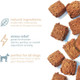 CHILL Bites Calming Dog Treats for Relaxation, Made with Sweet Potato, Valerian Root, & Melatonin for Dogs, Helps Reduce Anxiety