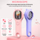 Microscope Digital Microscope Holding Magnifying Glasse 2  IPS Eye-Protecting Screen 2 MP  4 Zoom Buttons 500x Magnification 8 LED Lights Christmas Birthday Edu Gifts.