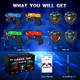 KIZJORYA Laser Tag Guns Set of 4, Laser Tag for Boys Age 8-12 with 4 Infrared Vests & 4 Laser Guns, Multi Players Sports & Outdoor Play Toys, Outside Activity Backyard Games