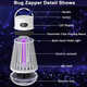 DWcom Trap Store Bug Zapper Indoor Outdoor Mosquito Zapper LED Rechargeable Fly Zappers Mosquito Killer Lamp with Storage Box  Waterproof 2000V Bug Light Trap for Home Kitchen Backyard Garden Camping Patio
