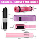 ‎Turakun Gym Barbell Pad Set: Hip Thrusts Pad for Squats Weight Lifting Gym Equipment Accessories - Pink