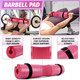 ‎Turakun Gym Barbell Pad Set: Hip Thrusts Pad for Squats Weight Lifting Gym Equipment Accessories - Pink