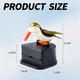 NIIIYTYB Creative Little Bird Toothpick Dispenser Holder  Fun Push Type Woodpecker Holder  Cute and Funny Bird Shape Toothpick Case for Kitchen (White, Black and Gold)