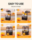 Amzpass Dual-Head Electric Citrus Juicer Lemon Squeezer with Power Cord and Cleaning Brush 1-Button Automatic Juicer Machine for Orange Lemon Lime Easy to Clean and Use Built in Cutter(Black)