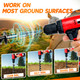 PAMAZY [Premium] 4 Pack Ground Anchors with Power Nut Driver Drill Bit, Ground Anchors Screw in, Swing Set Anchors, Trampoline Anchors High Wind Heavy Duty for Camping Tents, Car Ports, Swing Sets, Canopies