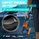 AUTIWOZ W03 Carbon Fiber Style Rotary Car Polisher 1/2/3" Mini Detailing Kit 600W Auto Paint Care Buffer Machine - 220V-230V