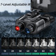 Night Vision Goggles Qpingan 4K HD Infrared Tactical Night Vision Binoculars for Adults with Head Mounted Dual 1.4" Screen 8X Digital Zoom 3000mAh Battery 32G Card for Outdoor Activities Gifts for Men