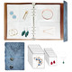 Jewelry Storage Book PU Leather Jewelry Book Organizer for Travel - Blue