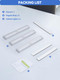 Oxyled Motion Sensor Light For Home Under Cabinet Light Wireless Lights For Wall 10 Led Lights Battery Operated Light With Magnetic Stick Up For Cupboard 3 Pack - Aluminium Abs White