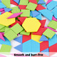 AMOR PRESENT Wooden Pattern Blocks for Kids - Tanagram Blocks - 150 Pieces - Ages 3-12