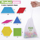 AMOR PRESENT Wooden Pattern Blocks for Kids - Tanagram Blocks - 150 Pieces - Ages 3-12