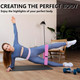 Exercise Bands 3 Levels Fabric Resistance Bands for Working Out Workout Bands Resistance for Women & Men Multi-Colored Fabric Booty Bands (Pink)