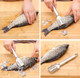 Pack 1 Stainless Steel Fish Scale Remover Fish Scale Peeler Fish Skin Scraper with Sawtooth for Fish Skin Easy Scales Cleaning Kitchen Tool with Hanging Hook