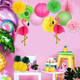 Flamingo Party Supplies Hawaiian Party Decorations Flamingo and Pineapple Honeycomb Ball Paper Lanterns Paper Fans Pom poms Flowers for Birthday Luau Tropical Bachelorette Party