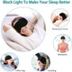 Bluetooth Sleeping Eye Mask - Wireless Music Headphones for Side Sleepers - Sleep Mask With Bluetooth 5.0 - 3D Wireless Headphones