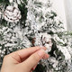 Transparent Ice Stick Christmas Tree Decoration Threaded Pendant Ornament 12 Pieces
