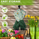 Gardening Gloves for Women Comfortable Floral Long Sleeve Garden Gloves for Gardening and Outdoor Work Durable Leather Long Gardening Gloves Great Gift Ideas for Ladies Green Print (Large)