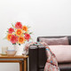 Fake Fall Flowers Sunflower Bouquet Cemetery Flowers for Grave Pink Peonies Artificial Flowers Daisy Floral Arrangements for Outdoor Grave Home Vase Wedding Table Centerpieces