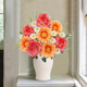 Fake Fall Flowers Sunflower Bouquet Cemetery Flowers for Grave Pink Peonies Artificial Flowers Daisy Floral Arrangements for Outdoor Grave Home Vase Wedding Table Centerpieces