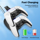 TECTINTER For PS5 Controller Type-C Dual Sense Charging Station Dual Charging Dock Charger Stand for PlayStation 5 Accessories - WHITE
