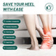 Plantar Fasciitis Heel Protector for Shoes - Welnove Anti Slip Heel Cups for Women Men Heels Spur Pain Relief - Heel Inserts Pads for Achilles Tendonitis Dry Cracked Heel Support Cushion (Size L)