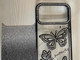 Glittery Butterfly Design Phone Case for iPhone 17 Pro Max Black Premium Mobile Cover